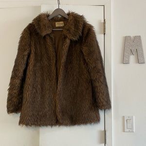 Vintage Brown Fur Coat